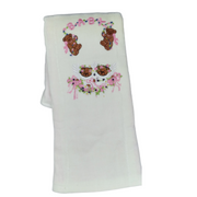 Baby Burp Cloth Babies Bear Embroidered/Burp Cloth/ Baby Accessories/Personalized